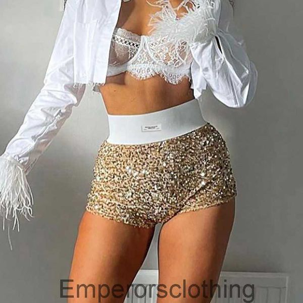 2024 NUOVA sexy piccante pantaloni caldi per la festa della moda nightclub High waist brillante super corto per le donne