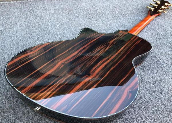 Cedro solido personalizzato Solid Top PS14 ABALONE ABALONE Inlays Ebony Tastiera da 41 pollici Cocobolo Back e Dides PS14ce Guitarra1268923