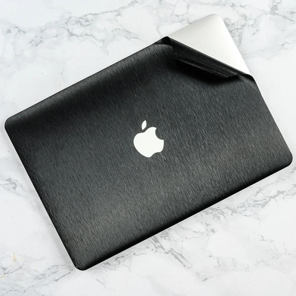 Adapter gebürstet Sier Laptop Skin Decal Laptop Aufkleber Cover PVC Schwarze Notebook -Aufkleber für Buch Pro 13/ Lenovo/ HP/ ASUS/ Acer