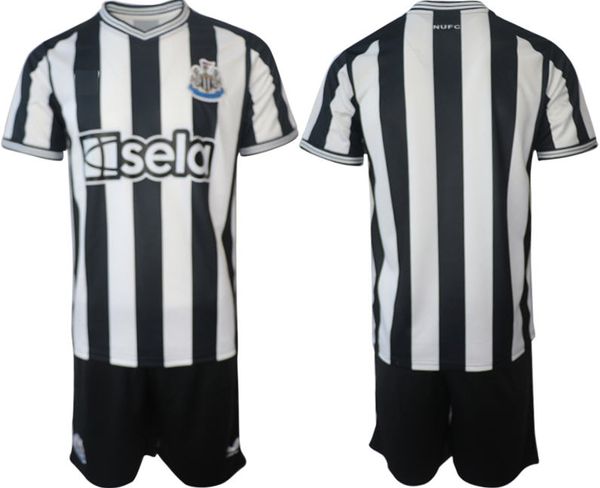 Neue Schlösser Bruno G. Fußball Schwarze Trikots 2023 2024 Wilson Saint New Castles Maximin Isak United Football Hemd Home Away Fan Player Version Männer Kids Kit Kit