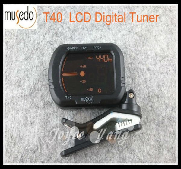 Musedo T40 LCD Clipon Digital Guitar Guitar Tuner GuitassViolinukulele Tuners Black 8445970