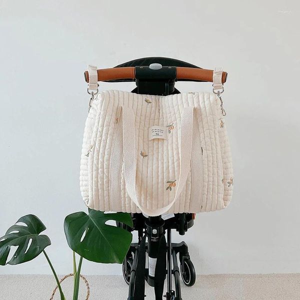 Коляска запчасти в стиле коляски, рожденные бэби -подгузник, мумия вышивая вышивка на плечо Организатор хранения