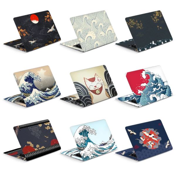 Mäuse Universal Sea Wave Laptop Cover Aufkleber Skins Notebook Aufkleber 2pcs Decal 12 