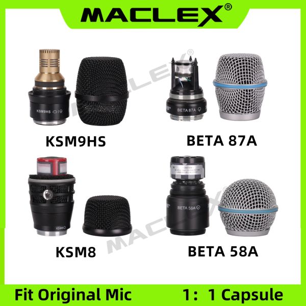 Accessori LEX Wireless Microfono Capsule Condensore Beta87A Beta 58 KSM9H FIT SHURE MICROFONE COPSULA MICA