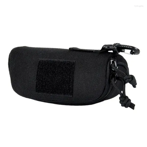 Bolsas de armazenamento Mens óculos de caixa de solar concha de proteção com clipe Bag portátil Mulheres Ciclismo