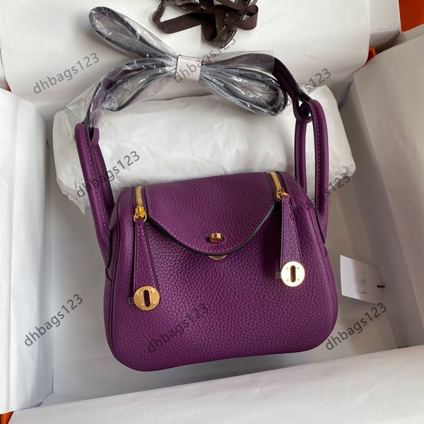 10a bolsa de designer de luxo bolsa de tira de couro real bolsas de rosca encerada de alta qualidade crossbody mini -gole de gola feminina de couro mole