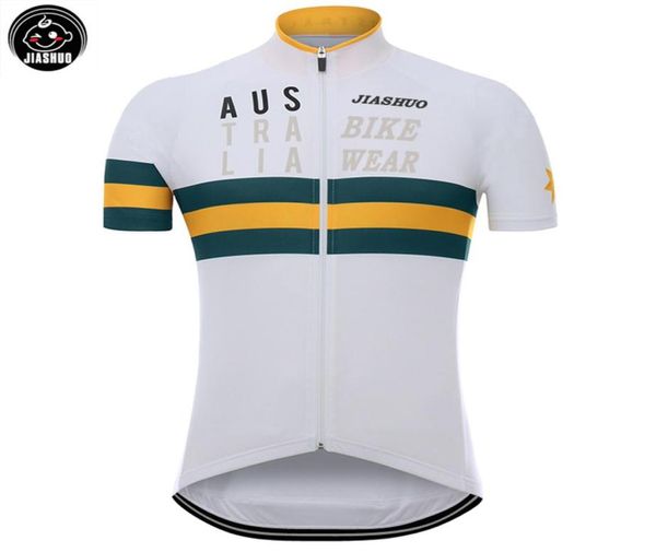 Customized New 2017 Australien Klassische Jishuo Mtb Road Racing Team Bike Pro Cycling Jersey Shirts Tops Clothing Atemable6378938