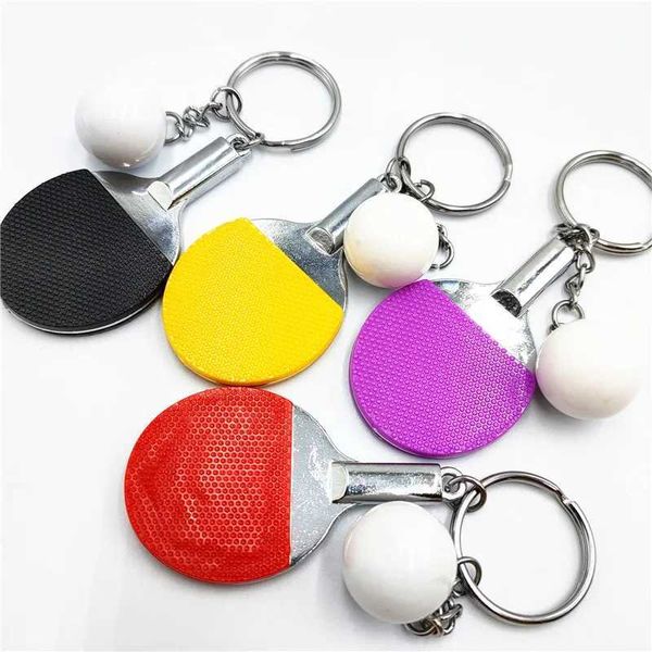 Anahtarlıklar kordonlar 1 parça 7 renkli spor ping pong masa tenis top badminton bowling anahtarlık anahtar zincir anahtarlık tays ring hediyelik hediye q240403