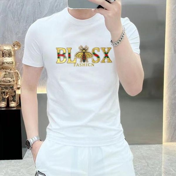 Camisa de broca quente de abelha 3d masculina camisetas simples stain slowling shinling tees tshirt masculino pluz size mangas curtas