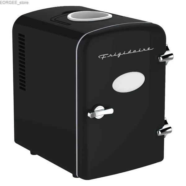 Морозильная камера Frigidaire EFMIS171-BLACK 6+1 CAN 48W RETRO MINI MINI-портативный холодильник с верхним креплением активного охлаждающего кронштейна (черный) Y240407