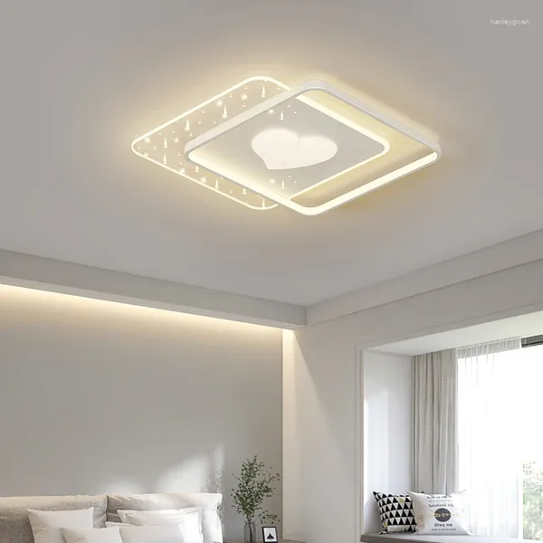 Deckenleuchten moderne leichte LED -LED -Lampe für Schlafzimmer Beleuchtung Trichromatische Wohnzimmerbehandlung