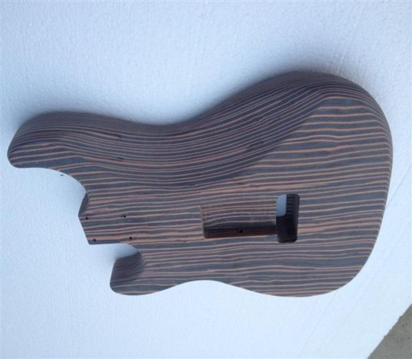 Piece Zebrawood Body St Electric Guitar Body Nenhuma pintura tem mais cor pode escolher 5218904