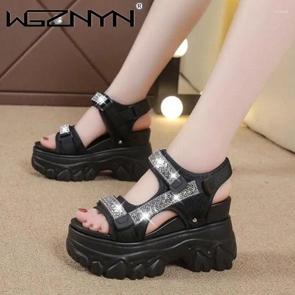 Sandals Women Platform Shoes 2024 Lummer Masday Designer Ratestone High Heels Женская петля для обуви