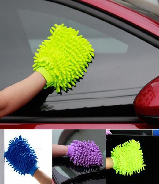 Luva de lavagem de carro Ultrafine Fiber Chenille Microfiber Limpeza da casa de lavagem da janela Ferramenta de cuidados automáticos Carro de secagem da Towel2950312