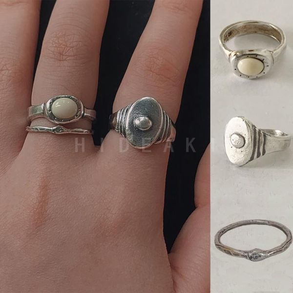 Anello fatto a mano con caramelle per latte piccolo e di nicchia, anello retrò vintage vintage 925 anello in argento sterling per donne