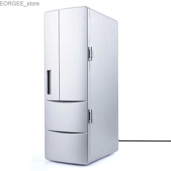 Freezer USB Mini refrigerador refrigerador USB Área de trabalho resfriador mais refrigerador e refrigerador de refrigerador quente #DB4 Y240407