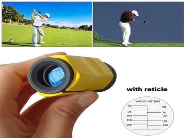 Golftraining hilft Monokularen mit Skala 6x16 Entfernungsmesser Outdoor -Sportarten kleine und tragbare Metall -Ferngläser19312554911899