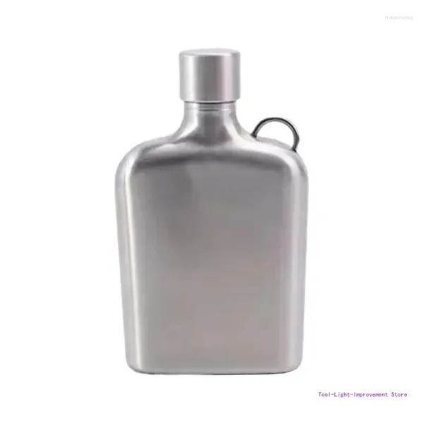 Questões de quadril C63E Mini quadrado bolso de bolso recipiente de cerveja aços inoxidáveis uísques vasos de vinho