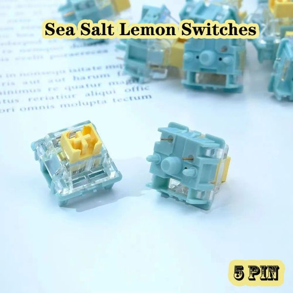 Tastiere silenziosi switch al limone salato marino meccanico tastiera meccanica switch 5pin personalizzati di ciliegia compatibile mx sMD swit