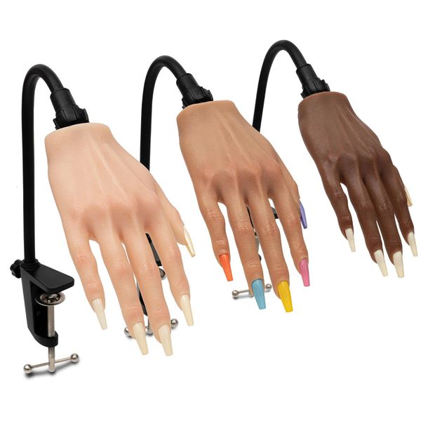 Тренировка ногтей подделка для акриловых ногтей силиконовые руки, чтобы практиковать модель ногтей, veikmv 240325