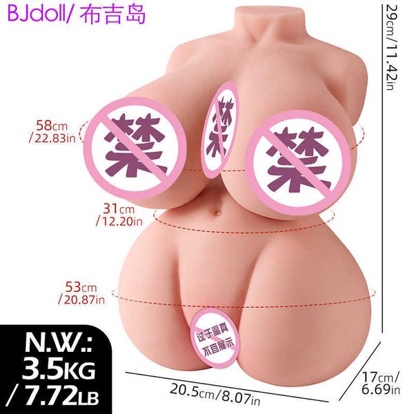 AA Designer Sex Toys Aircraft Cup Herren Masturbationsgerät halbe Körper Große Brust invertierte Puppe Solid Big Butt Erwachsene Produkte