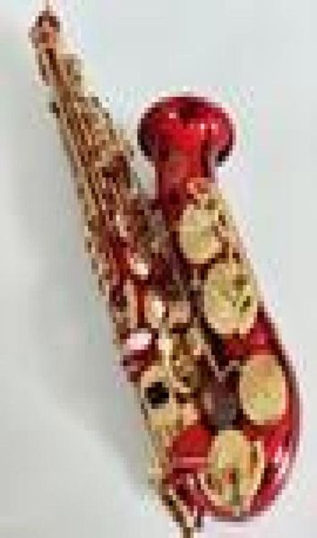 Suzuki alto saxophone e Плоская альт -саксофоновые музыкальные инструменты красные с мундштуком Case Creed 2960510
