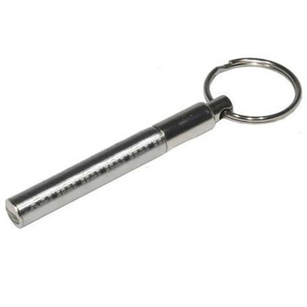 Keychains Bedanyards portátil aço inoxidável Função telescópica Circular Pen de caneta de caneta Metal Metal Reduzindo ferramenta de chaveiro Q240403