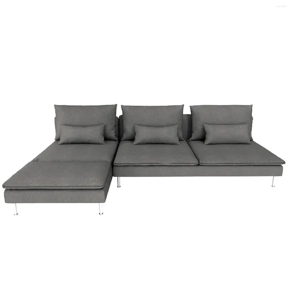 Stuhlabdeckung CRIUSJA COUCH -COUBER FÜR SODERHAMN 3 SEAT SOFA mit Chaise Kissen Slippcovers Wohnzimmer