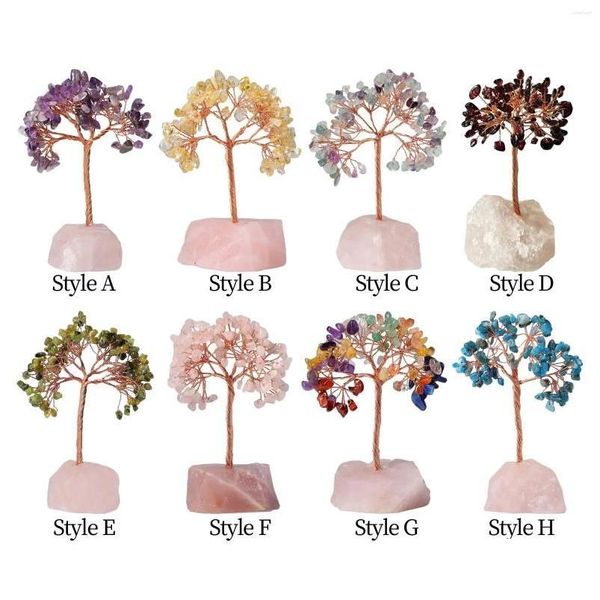 Dekorative Objekte Figuren Fortune Trees Statue Lucky Tree Ornament Hauswarming Geschenk Innenhäuser Drop Lieferung Garten Dekor Accen Dhgpa