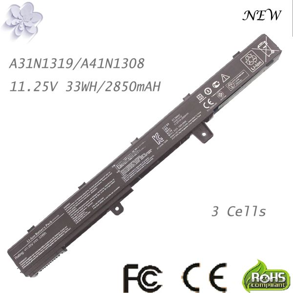 Baterias New Laptop Bateria para ASUS A41N1308 A31N1319 A41 X451 X451C X451CA X551 X551C X551CA X551M X551MA A31LJJ91 D550M D550M