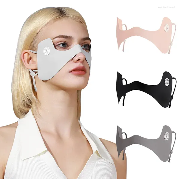 Bandanas Fashion Punk Maschera per protezione solare Maschera anti-UV Eye Protection Women Men Hip Hop Summer Driving Cycling Running Sport Face Maschere