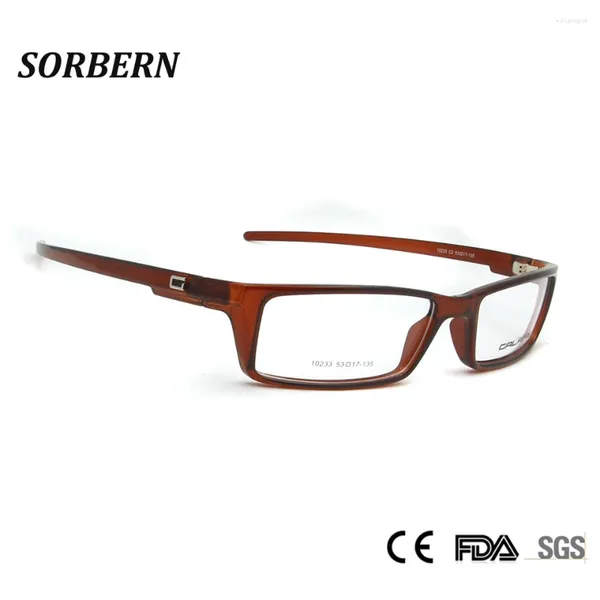 Sonnenbrille Frames Sorbern Light Tr90 Memory Outdoor Sport Eyewear Optical Brille Männer Frauen verschreibungspflichtige Square Brillen Brillen Brillen