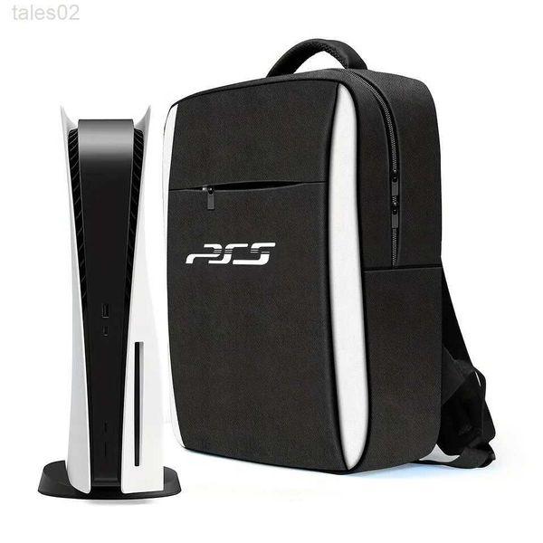 Многофункциональные сумки для прохождения рюкзака и портативная сумка для хранения для консоли PS5, совместимая с Sony PlayStation 5 YQ240407