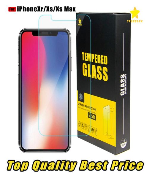 Für das iPhone 11 iPhone XR XR XS Max Top -Quality Tempered Glass Screen Protector 25d Versendet innerhalb von 1 Tag8512886