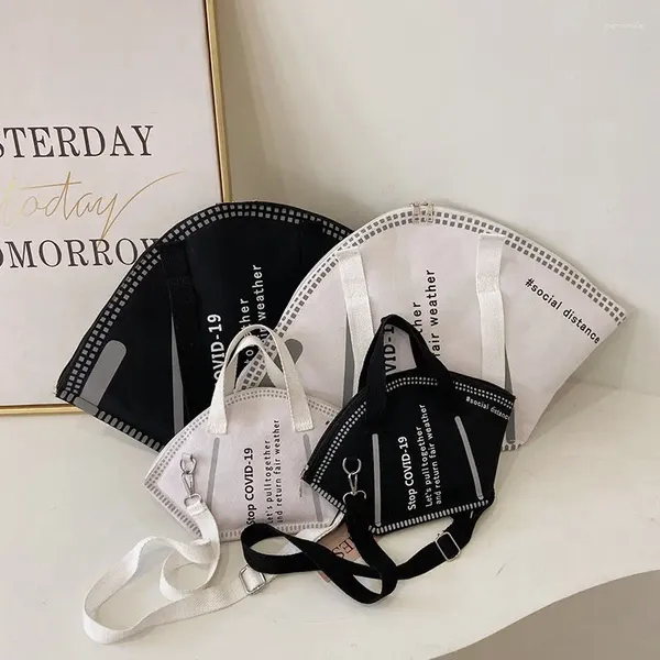 Sacos de armazenamento máscara bolsa com alça de ombro compras compras de design exclusivo de dinheiro feminino sizel sizel
