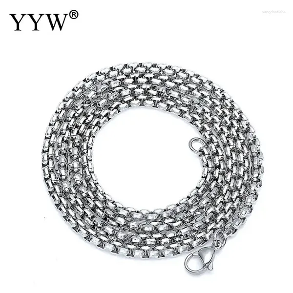 Ketten Großhandel 50/60 cm/Los 2,0/2,5/3/3,5/4mm Silber Farbe Edelstahl Perlenkugel Kette Halskette DIY Schmuck Erkenntnisse Überraschung Geschenk