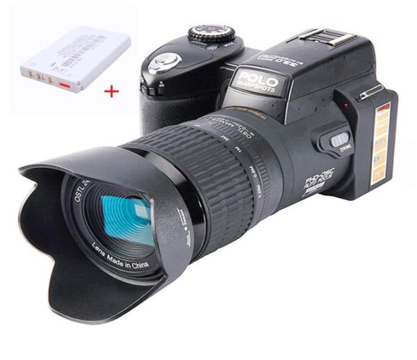 Цифровые камеры HD Цифровая камера Polo D7100 33MP Auto Focus Professional SLR -видеокамера 24x оптический Zoom Three Lens Bag Добавить One2971064