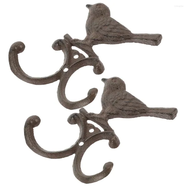 Haken 2pcs Haushaltswandhaken Vogelförmige dekorative Kleiderbügel Heimdekoration