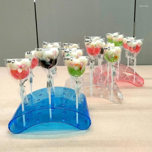 Cucina Storage 20 buche Lollipop Sospiro di porta per torta per decorazioni per il compleanno della festa di nozze 69HF