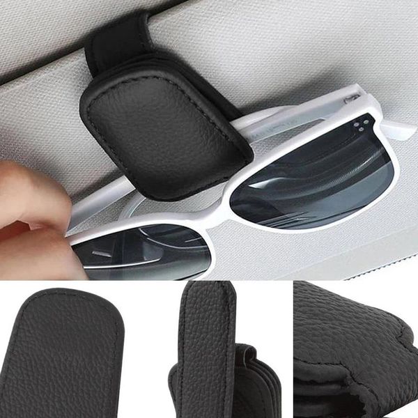 Aufbewahrungstaschen Universal Car Auto Sun Visor Brille Box Sonnenbrille Halter Zubehör Clip Starker Magnet Innenraum Gehäuse