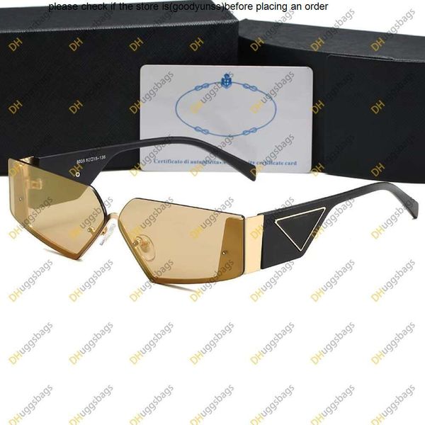 PRA Sonnenbrille Designer Sonnenbrille Männer Sonnenbrille Mode Sonnenbrille Schwarze transparente klassische Spiegelbrille Triangular Classic Classic Retro Luxus Sonnenbrille