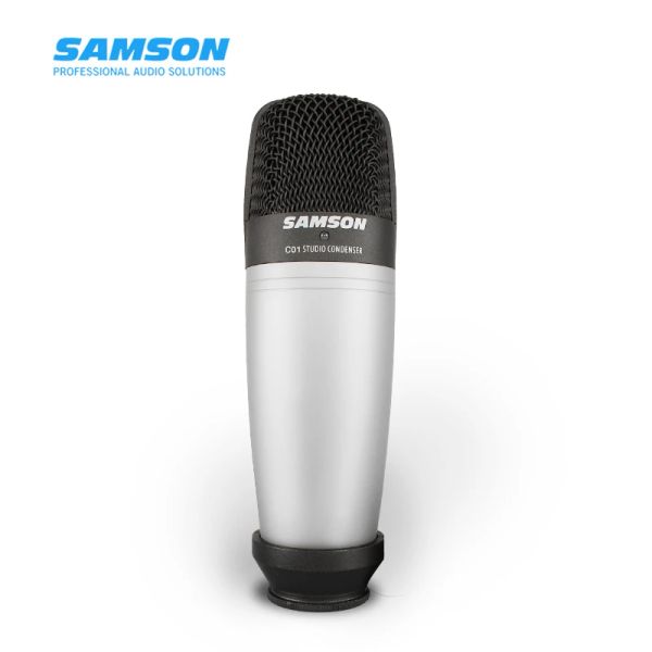 Microfones vender a quente Samson C01 Condensador de diafragma grande Microfone profissional Drum Vocal e Microfone de Gravação de Instrumentos Acústicos