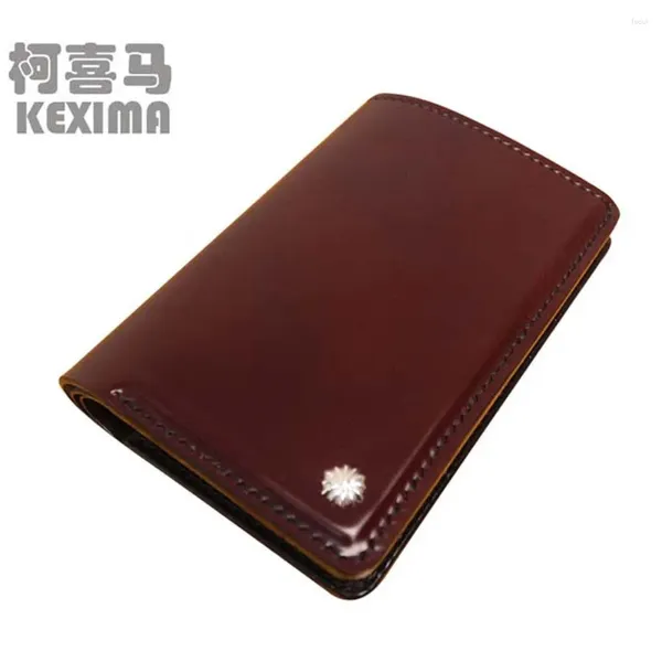 Brieftaschen Jiangxin Pferd Hüfthaut Männliche Brieftasche Horsehide Männer Handtasche benutzerdefinierte vertikale Abschnitte