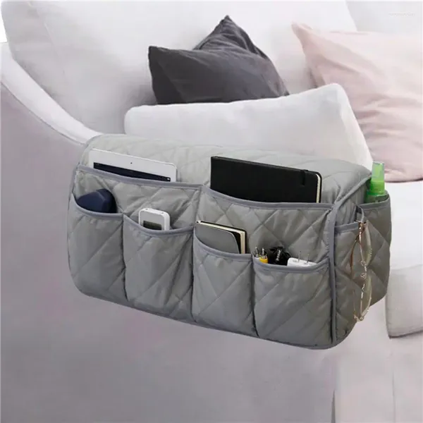 Bolsas de armazenamento sofá úteis para pendurar bolsas resistentes a desgaste Multi Pockets de grande capacidade Caddy de telefone