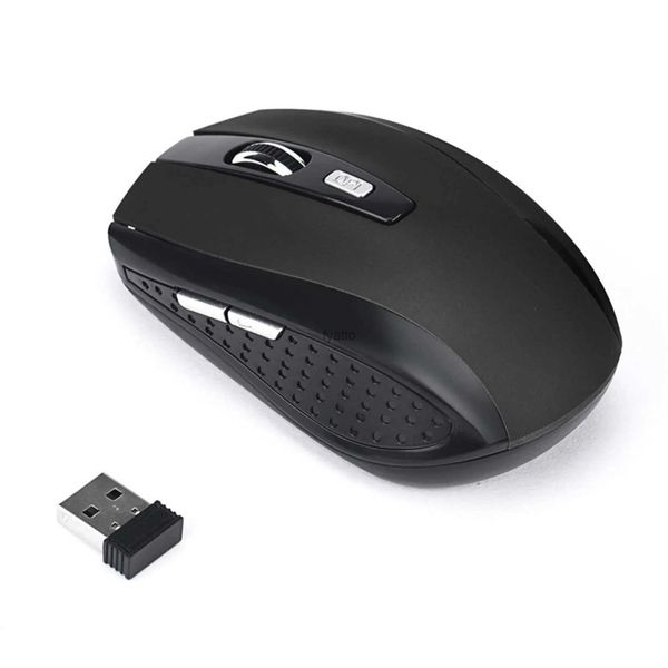 Camundongos de 2,4 GHz mouse sem fio com receptor USB de 6 teclas Ergonomic Silent Gaming para console H240407