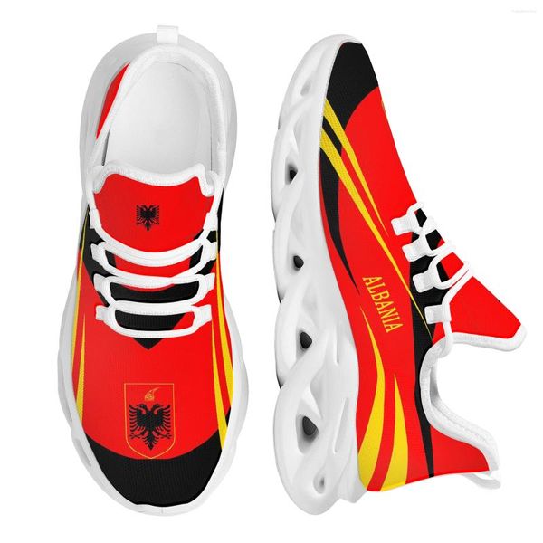 Casual Shoes Instantarts Chile National Flag -Design Emblem Druck leicht atmungsaktiven Basketball Outdoor Sport Mesh