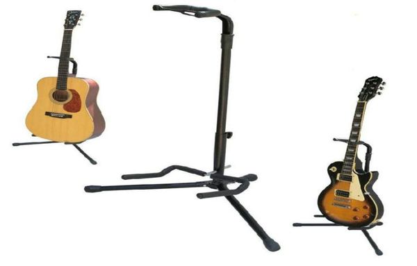 Acessórios de guitarra pretos para guitarra para o stand de bass -stand de baixo acústico