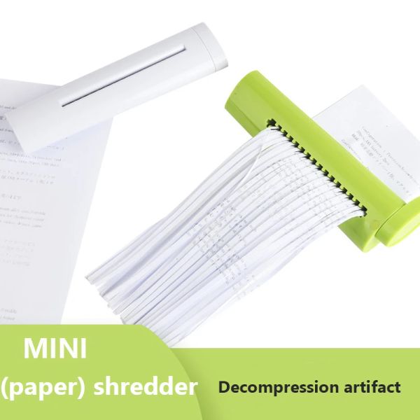 Shredder Mini Handheld Paper Shredder tragbare Schneidmaschine A6 Klapper A4 Streifen Schneidern Home Office School Dokument Papier Shredder