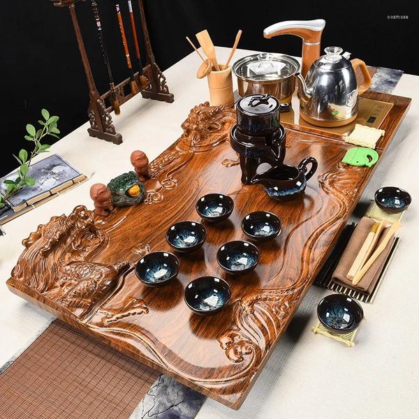 Teaware sets xícara copo de chá de chá com cerimônia chinesa à tarde sala de estar semi -automática serviço vintage te kit