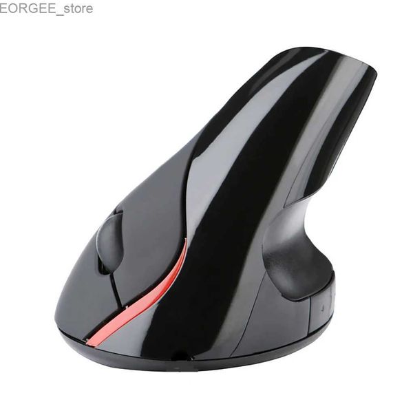 Topi Nuovo gioco di topo wireless verticale Carica mouse ergonomico RGB Ottico USB Mouse 2 4G 1600DPI per computer PC Y240407